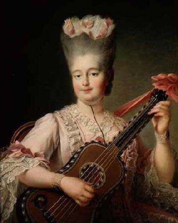  Madame Clotilde playing the guitar